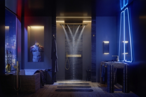 Hansgrohe AXOR ShowerHeaven 1200/300 4jet világítással 3500 K, króm (10628000)