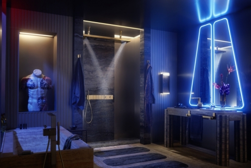 Hansgrohe AXOR ShowerHeaven 1200/300 4jet világítással 5000 K, króm (10629000)