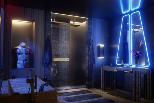 Hansgrohe AXOR ShowerHeaven 1200/300 4jet világítással 5000 K, króm (10629000)
