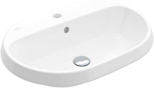 Villeroy & Boch Architectura 60x45 cm beépíthető mosdó túlfolyóval CeramicPlus felülettel 5A6660R1
