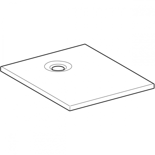 Geberit Nemea szögletes zuhanytálca, matt akril, 120x80 cm 550.595.00.1