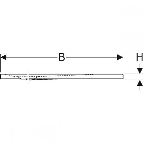 Geberit Nemea szögletes zuhanytálca, fényes akril, 140x80 cm 550.577.00.1