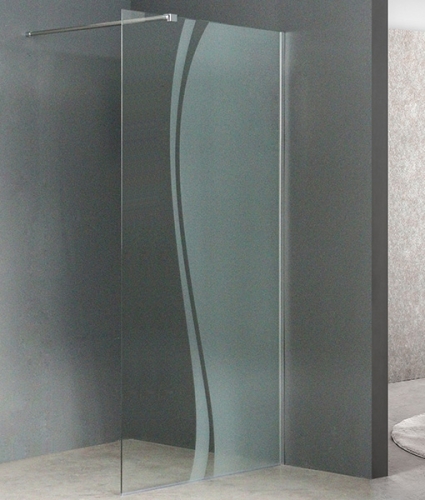 N-Smart Frida Bamboo walk-in zuhanyfal 100 cm NWWI-FRIBA100