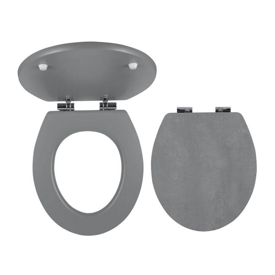 Ferro wc ülőke, mintás MDF fém-króm rögzítőelemek WC/SOFTSTONE2