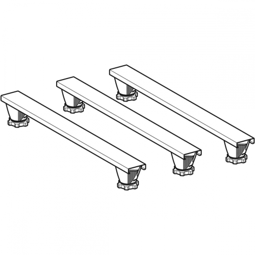 Geberit lábkészlet 140 cm-es gyantakő zuhanytálcákhoz, 9-21cm magas (3 db 80cm hosszú keresztelem és 6 db láb) 554.961.00.2