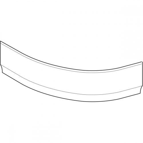 Geberit Selnova előlap aszimmetrikus fürdőkádhoz, jobb, 140x57x100cm, fényes fehér 554.870.01.1