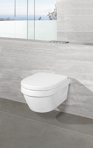 Villeroy & Boch Architectura perem nélküli fali wc ülőkével CeramicPlus felülettel 4694HRR1