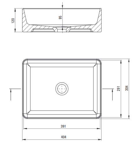 Deante Jasmin pultra ültethető mosdó 40x30 cm CDJ_6U4S