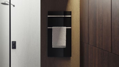 AREZZO design ONYX BLACK 2 elektromos törölközőszárító radiátor AR-ONYX2MB
