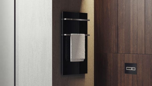 AREZZO design ONYX BLACK 2 elektromos törölközőszárító radiátor AR-ONYX2MB