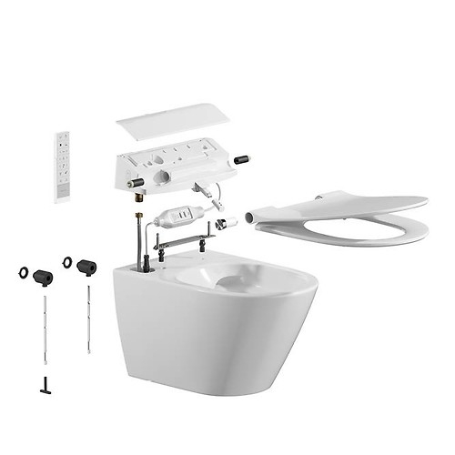 Cersanit (MEISSEN-KERAMIK) Genera Comfort bidé funkciós szögletes okos wc ülőkével S701-512