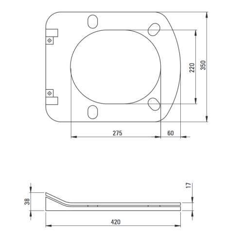 Deante Hiacynt New rimless fali wc ülőkével CDYD6ZPW