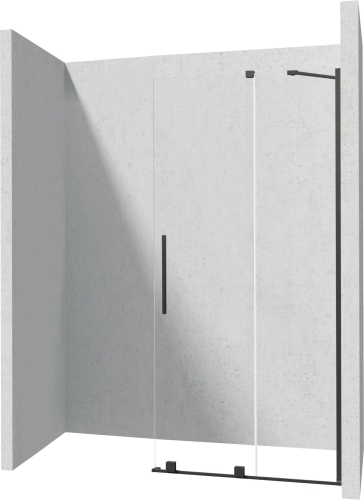Deante PRIZMA 90 cm Walk-in tolóajtós zuhanyfal, nero KTJ_N39R