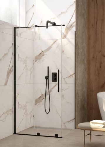 Deante PRIZMA 100 cm Walk-in tolóajtós zuhanyfal, nero KTJ_N30R