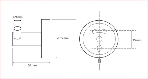 Sapho BEMETA SABLO fali duplafogas, 55x55x50mm, matt arany 160106032