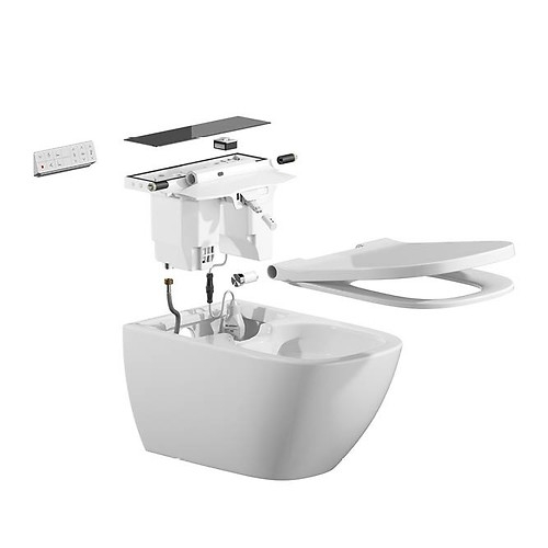 Cersanit (MEISSEN-KERAMIK) Genera Ultimate bidé funkciós ovális okos wc ülőkével, fehér takarópanel S701-513