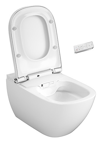 Cersanit (MEISSEN-KERAMIK) Genera Ultimate bidé funkciós szögletes okos wc ülőkével, fehér takarópanel S701-515