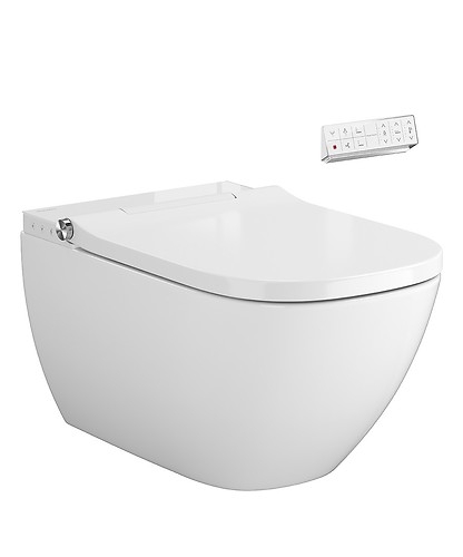 Cersanit (MEISSEN-KERAMIK) Genera Ultimate bidé funkciós szögletes okos wc ülőkével, fehér takarópanel S701-515