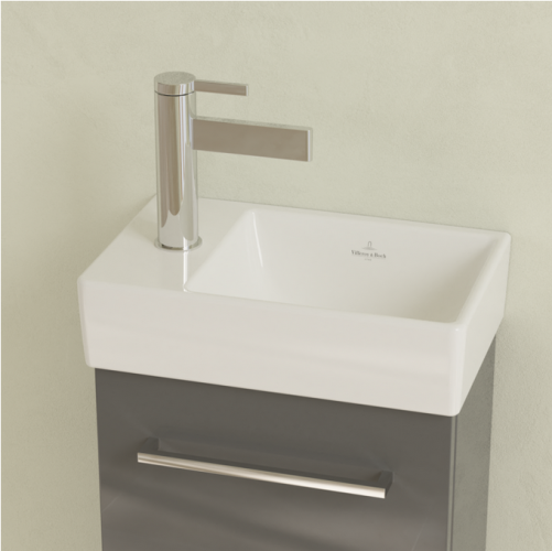 Villeroy & Boch Avento 36x22 cm kézmosó Ceramic Plus felülettel Stone White 43003RRW