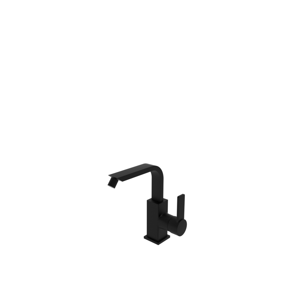 Bugnatese Stone Bidet csaptelep, leeresztővel, matt fekete 9323OP