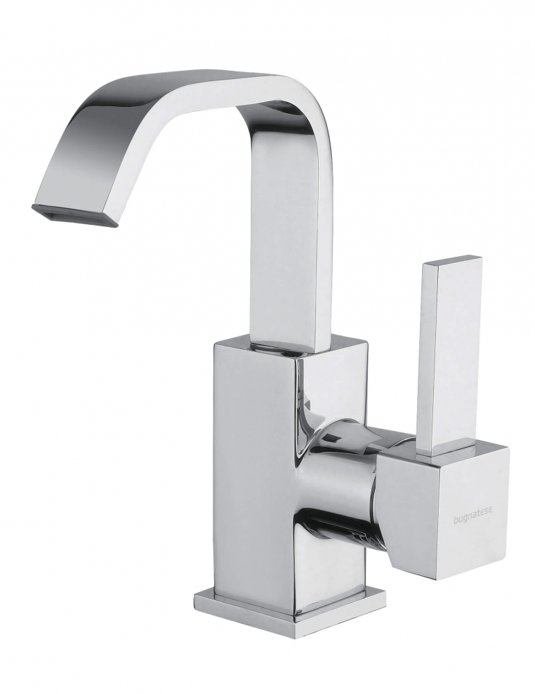 Bugnatese Inside Bidet csaptelep klikk-klakk leeresztővel tört kifolyóval, matt fekete 9223QOP