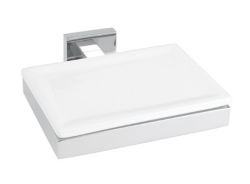 Bugnatese MINIMALISTA QUADRO fali szappantartó fehér kerámiával 22800CR