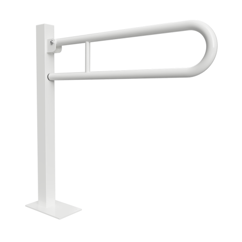 Sapho BEMETA HELP Felhajtható kapaszkodó, U-típus, álló, padlóra szerelhető, 750mm, fehér 301107304