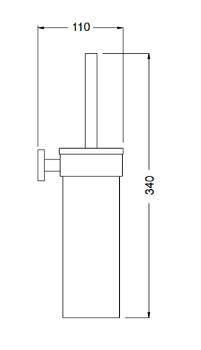 Bugnatese MINIMALISTA QUADRO fali wc kefe tartó fehér kerámiával 22825CR