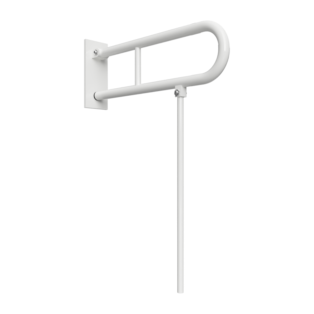 Sapho BEMETA HELP Felhajtható kapaszkodó, U-típus támasztékkal, takaróval, 813mm, fehér 301307083N