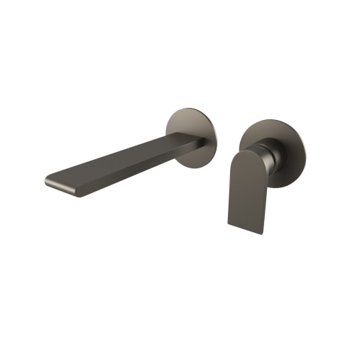 Bugnatese Simple fali mosdócsaptelep 15,5 cm kifolyóval, grafit fekete 6645GF