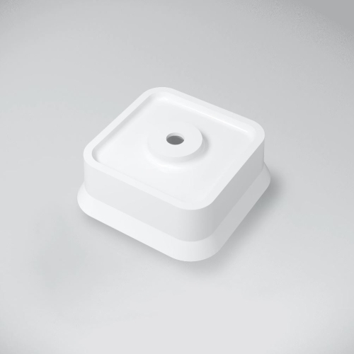 Marmy MARCO 40x40 cm ráültethető öntöttmárvány mosdó, fehér 6 301 70 04 10 18 (K)