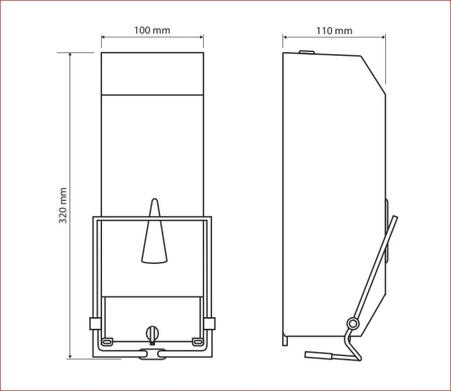 Sapho BEMETA HOTEL Szappanadagoló, 100x320x110mm, 1100ml, inox 101409171