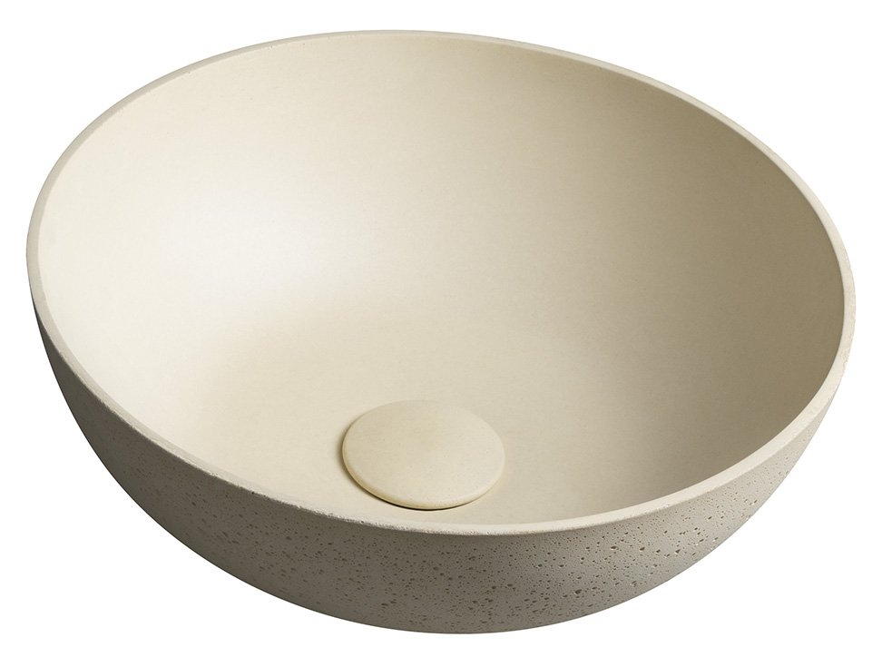 Sapho FORMIGO beton mosdó, átm:39cm, sárga FG037