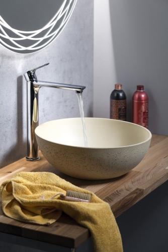 Sapho FORMIGO beton mosdó, átm:39cm, sárga FG037
