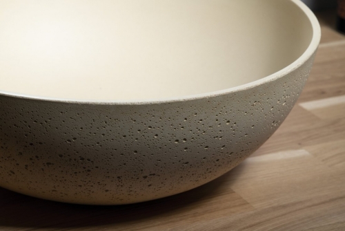 Sapho FORMIGO beton mosdó, átm:39cm, sárga FG037