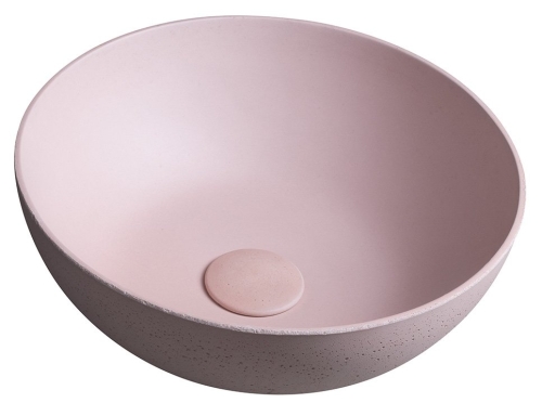 Sapho FORMIGO beton mosdó, átm:39cm, rózsaszín FG035