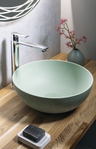 Sapho FORMIGO beton mosdó, átm:39cm, zöld FG038