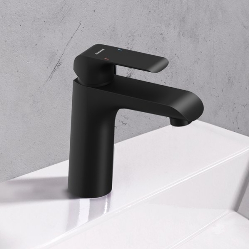 Ravak FL 014.20 Flat black álló mosdócsaptelep leeresztő nélkül, matt fekete X070173