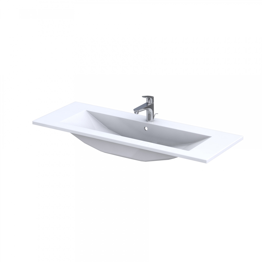 Roltechnik Silver 120x45 cm öntött műmárvány mosdó UME-SI-120-92