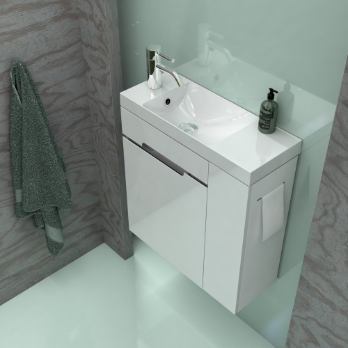 Roltechnik Silver 55 kézmosó szekrénnyel, jobbos OR33-ZD2D-55-1-P