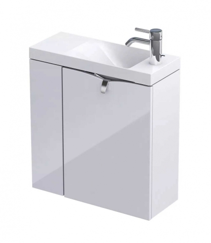 Roltechnik Siena 55 kézmosó szekrénnyel, balos OR45-ZD2D-55-1-L