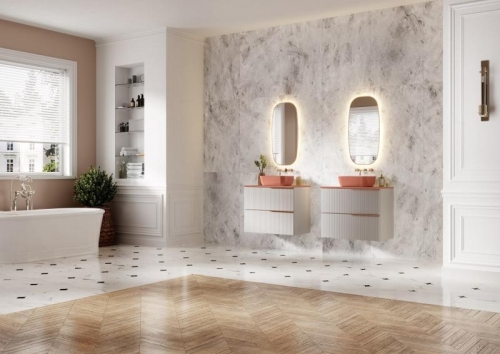 AREZZO design Reni pultra ültethető mosdó terra pink AR-146081