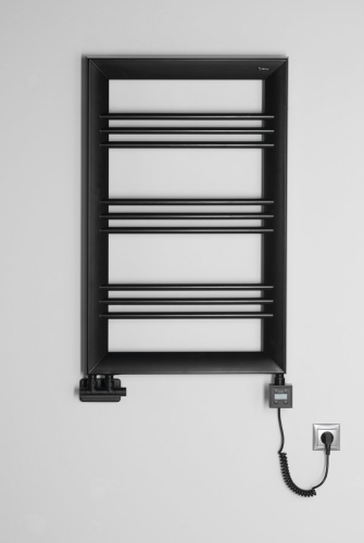 Sapho LEONTES fürdőszobai radiátor, 595x944mm, 423W, matt fekete NT609B
