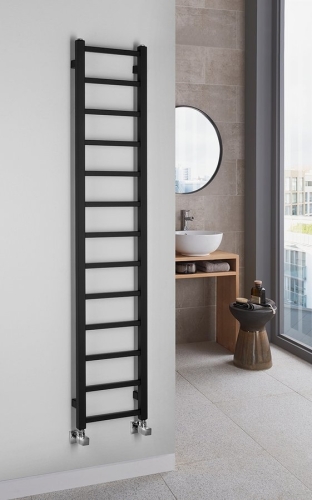 Sapho METRO LIGHT 300x1500mm fürdőszobai radiátor, matt fekete IR446