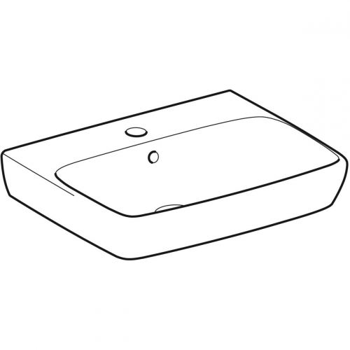 Geberit Selnova Square mosdó, 55x17x44 cm 500.290.01.7