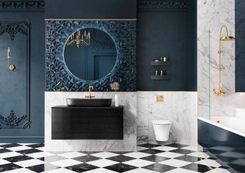 AREZZO design Malibu alsószekrény 120 1 fiók + 1 fiók , matt fekete AR-168388