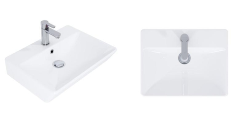 AREZZO design PROVO 50 2 ajtós bútor+mosdó szett, Canela tölgy AR-168350