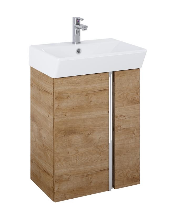 AREZZO design PROVO 50 2 ajtós bútor+mosdó szett, Canela tölgy AR-168350