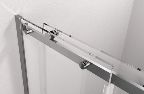 Sapho POLYSAN THRON LINE tolóajtó fixrésszel, kerek görgőszettel, 980-1010mm (TL5010-5005)