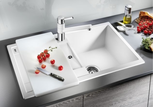 BLANCO METRA 45 S Silgranit mosogató dugókiemelő nélkül, törtfehér 527106